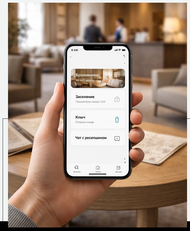 Мобильное приложение для гостей отеля в Устях-Джегуте, управление сервисом